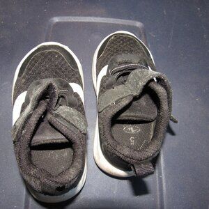 Toddler Size 5 Black and White Sneakers Shoes